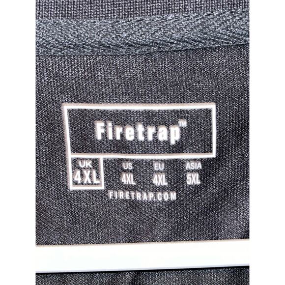 Firetrap Mens Lazer Polo Shirt Black Red Sz. 4XL - Picture 9 of 10